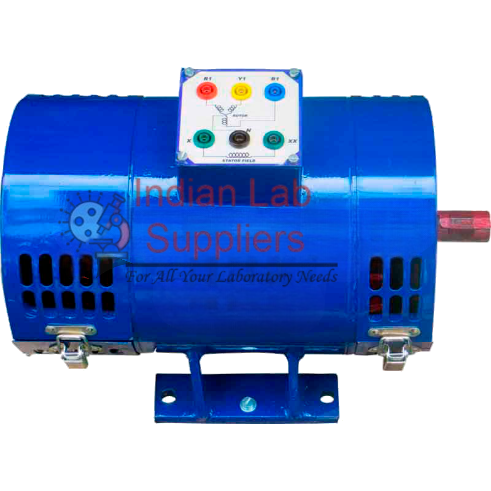 1.5 KVA / 415 V / Rotor wound / Star connected Synchronous Alternator . Frame : 100